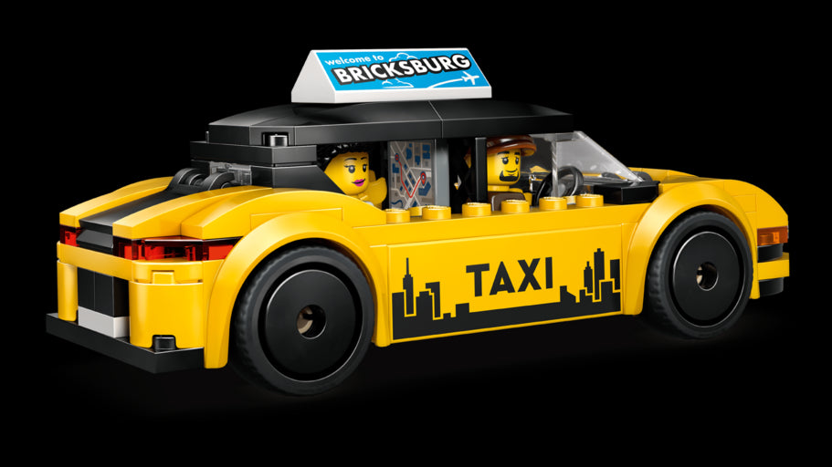 LEGO City Yellow Taxi Toy Model Car Kit 60487