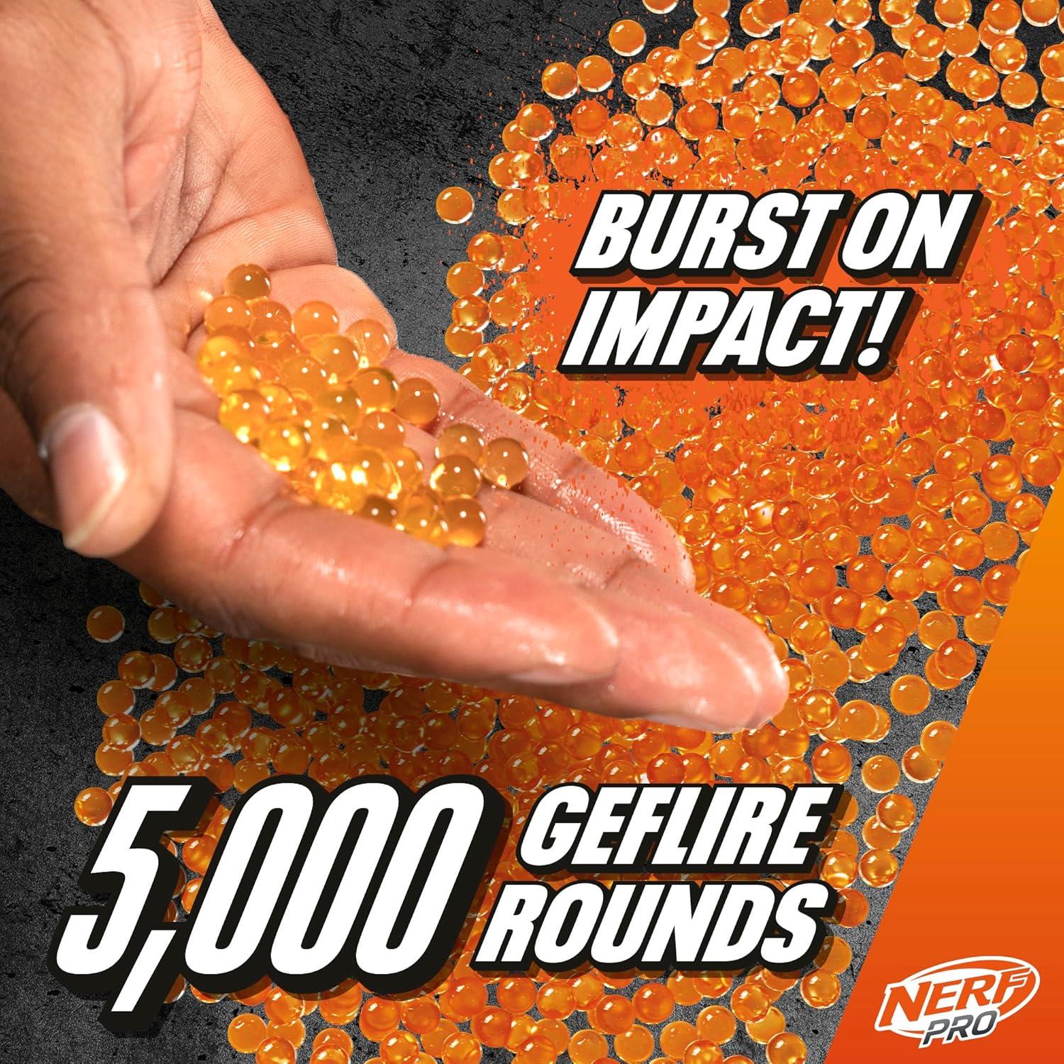 Nerf Pro Gelfire Ghost Bolt Action Blaster with 5000 rounds