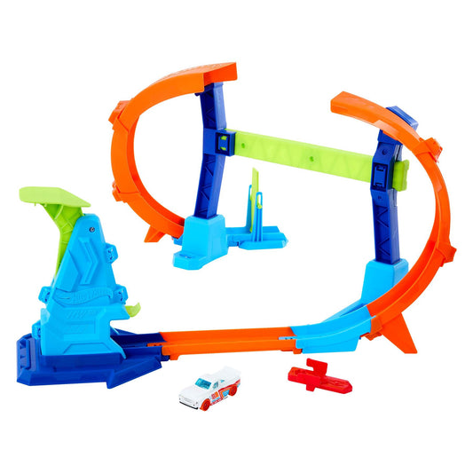 Hot Wheels Stunt Tracks Corkscrew Jump Champion Set