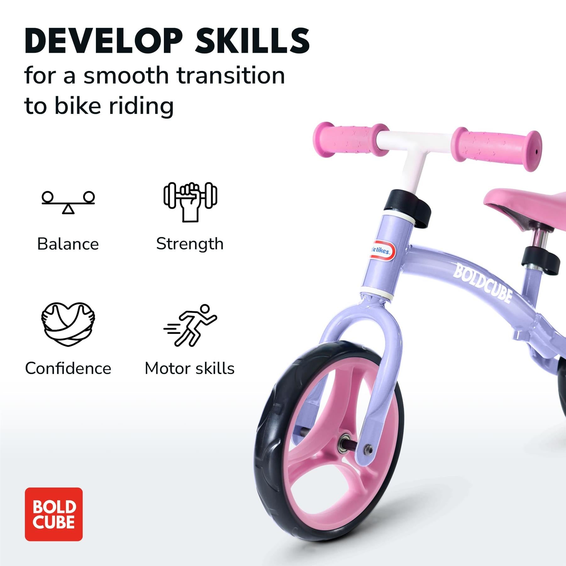 Boldcube Little Tikes - Kids Balance Bike - Pink