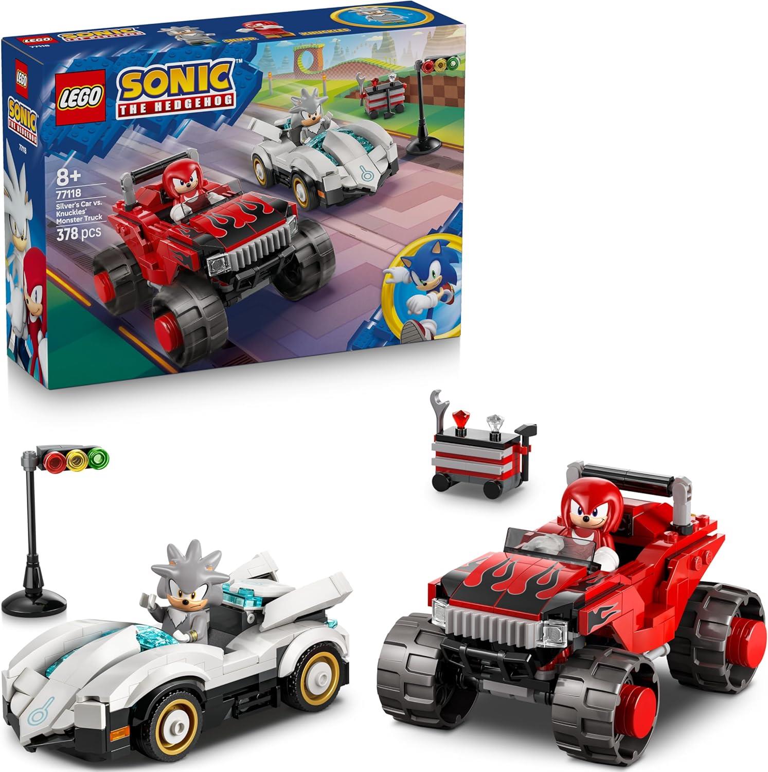 LEGO Sonic the Hedgehog Silver's Car vs. Knuckles' Monster Truck 77118