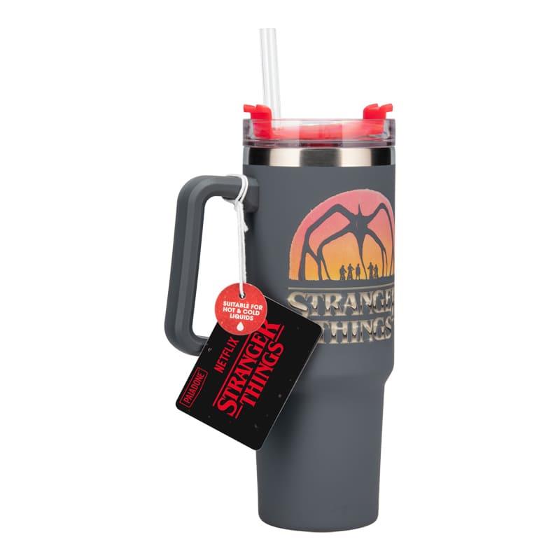 Stranger Things 5 900ml Insulated Cup and Straw