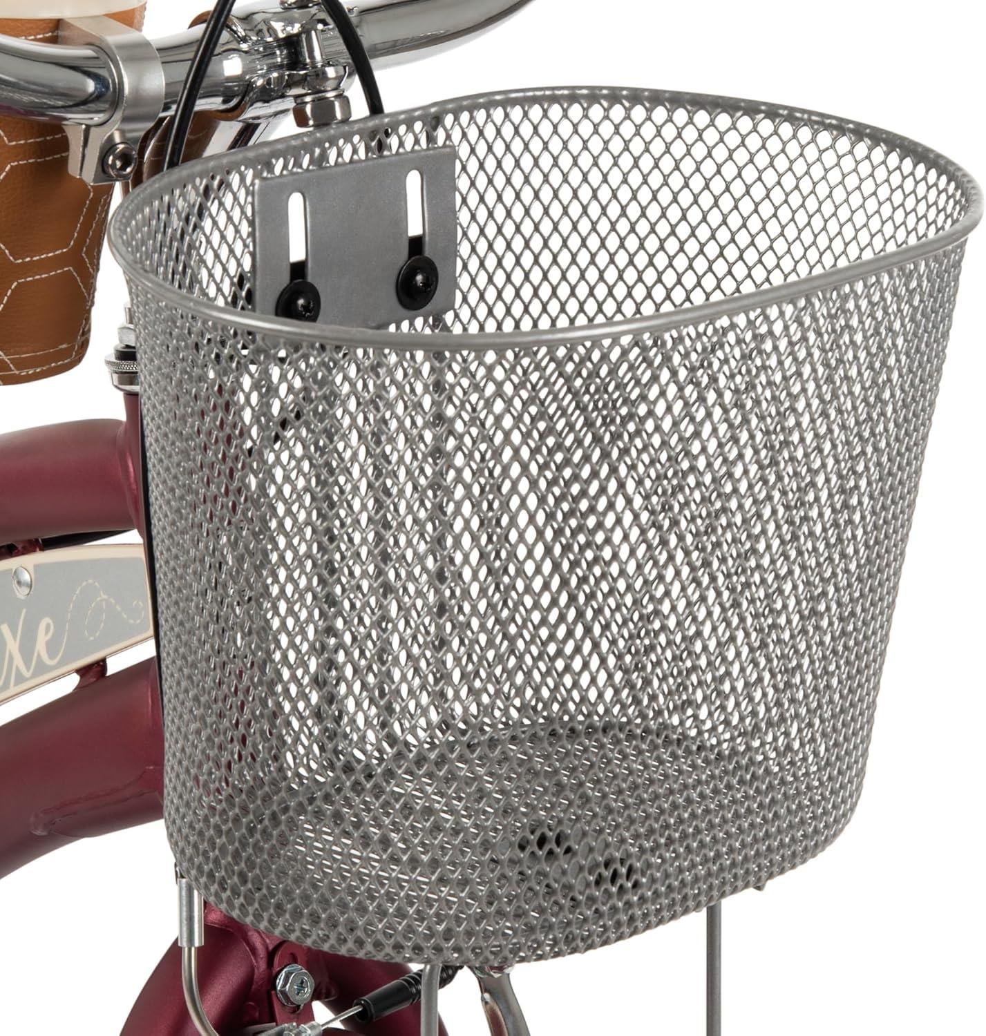 Huffy Deluxe 26 Inch Cruiser Hybrid City Bike - Dark Berry