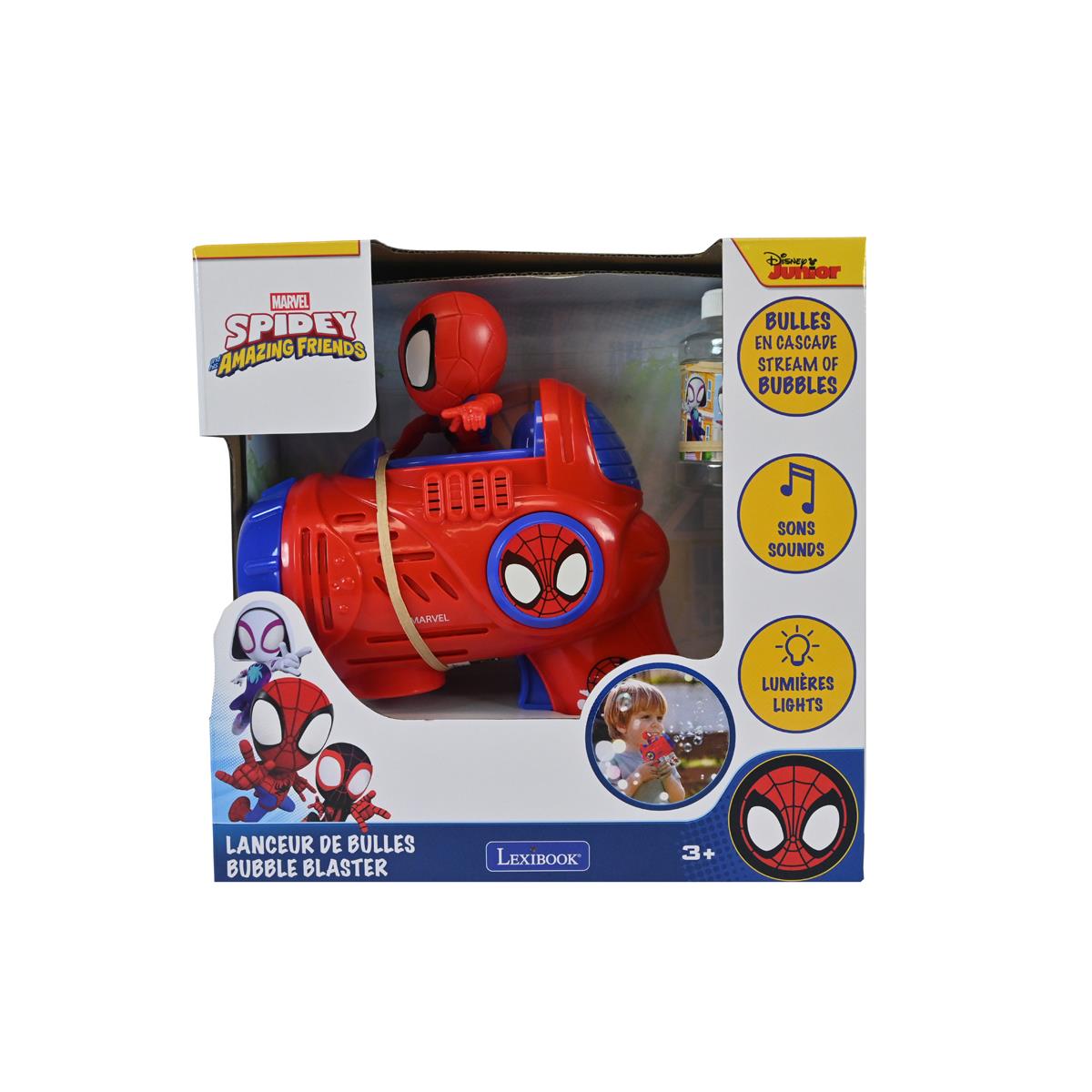 Spidey Bubble Gun  Blaster with Light and Sound Effects
