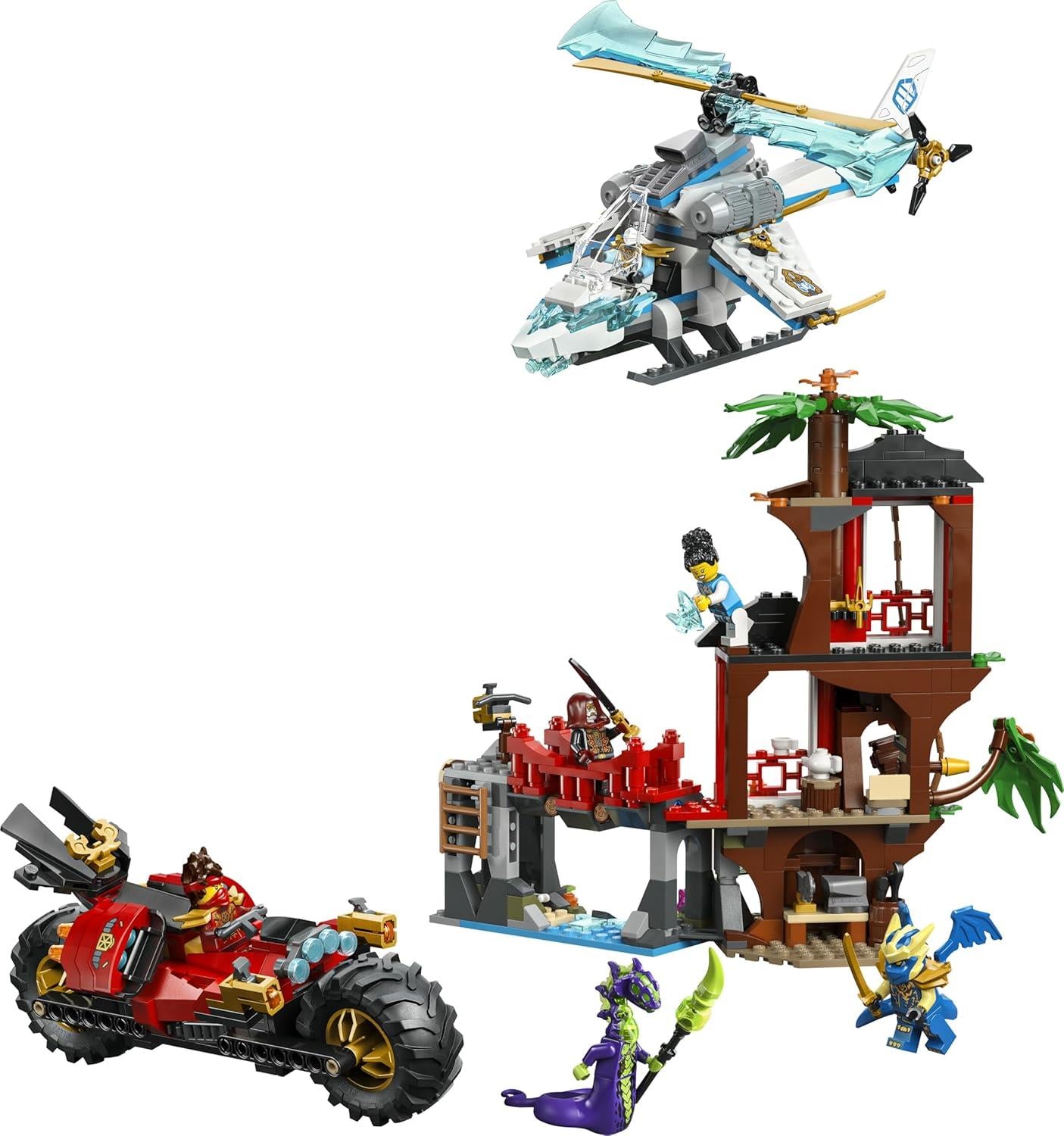 LEGO Ninjago Dragons Rising Ninja Vehicle Tree House Battle 71857