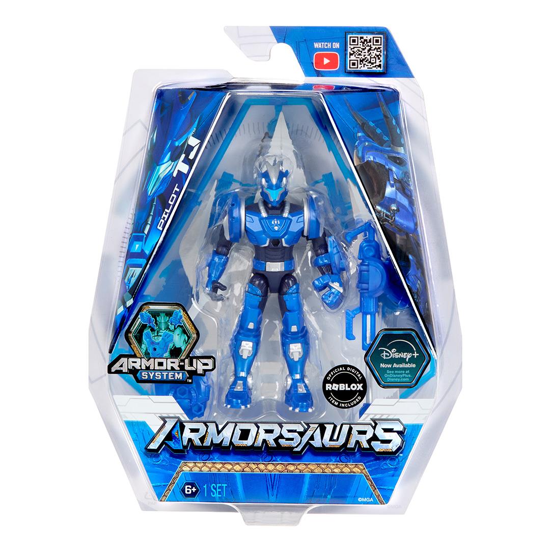 Armorsaurs 3.75” Figure- Triceratops Pilot - TJ