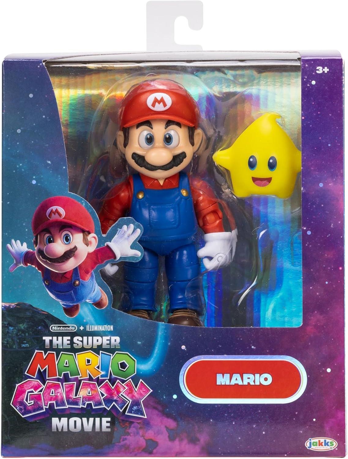 Super Mario Galaxy Movie 5 Inch Action Figure - Mario