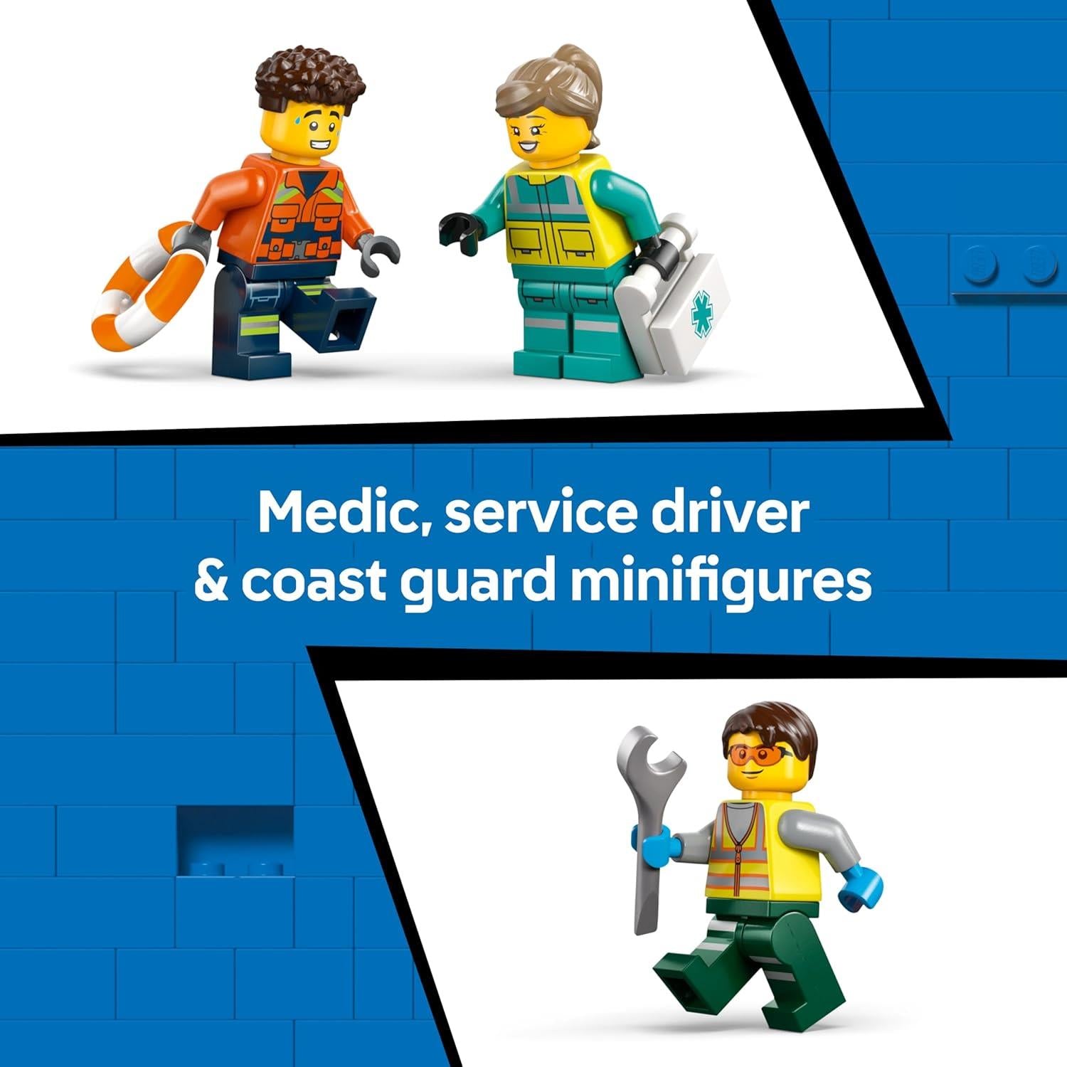 LEGO City Airplane Service Truck & Hovercraft Remix 60505