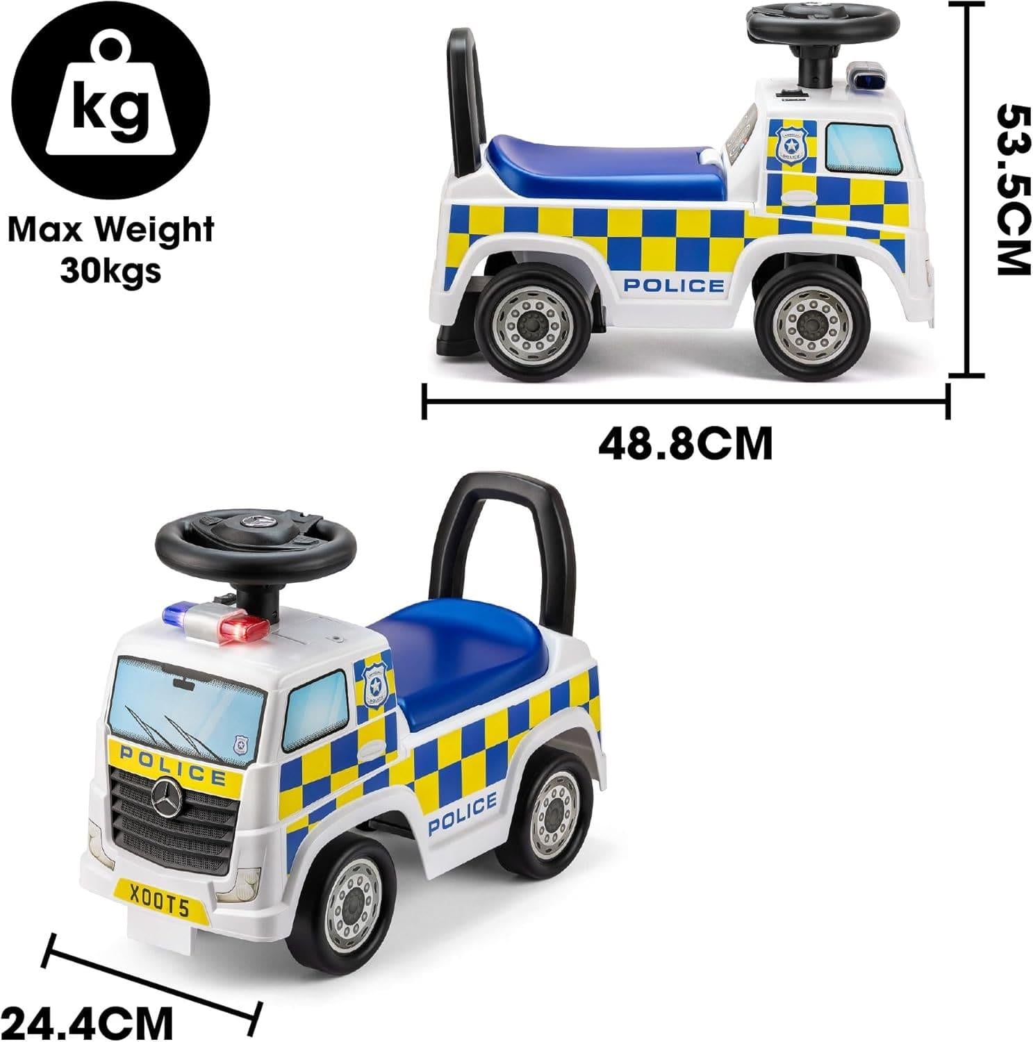 Xootz Mercedes Benz Police Foot to Floor Ride On