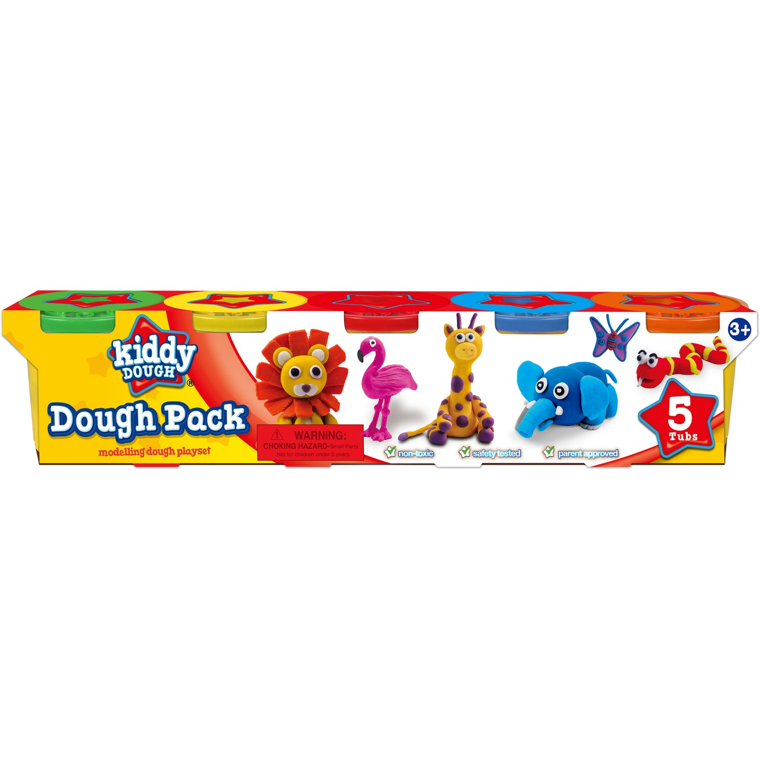 Kiddy Dough 4oz Dough Pack of 5