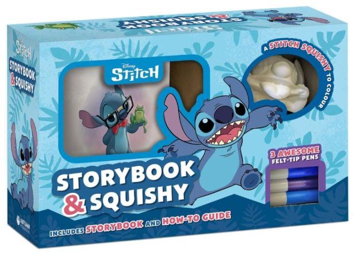 Disney Stitch Storybook and Colour Your Own Squishy