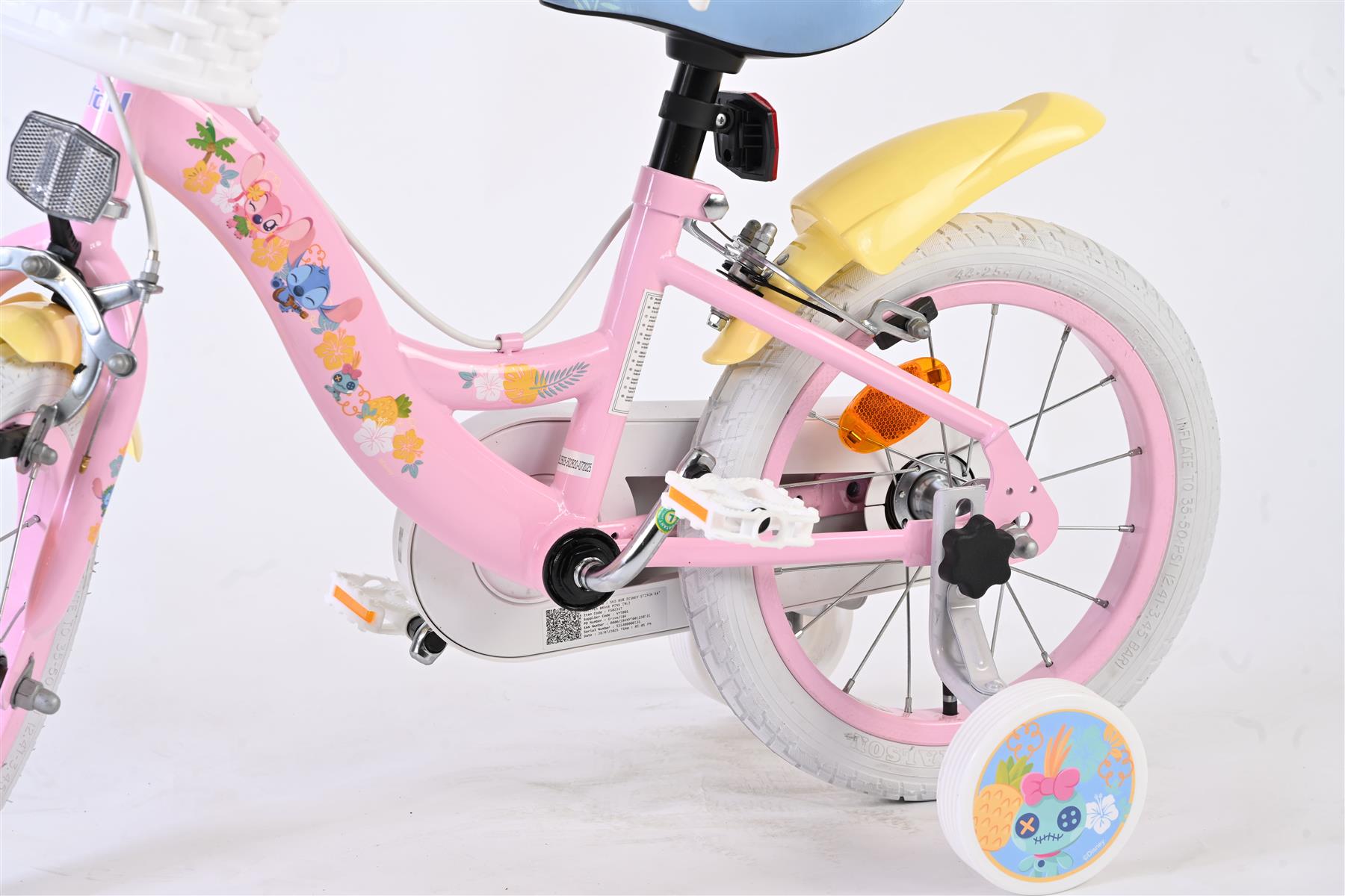 Disney Stitch Children's 14 inch Bike Girls  - Pink