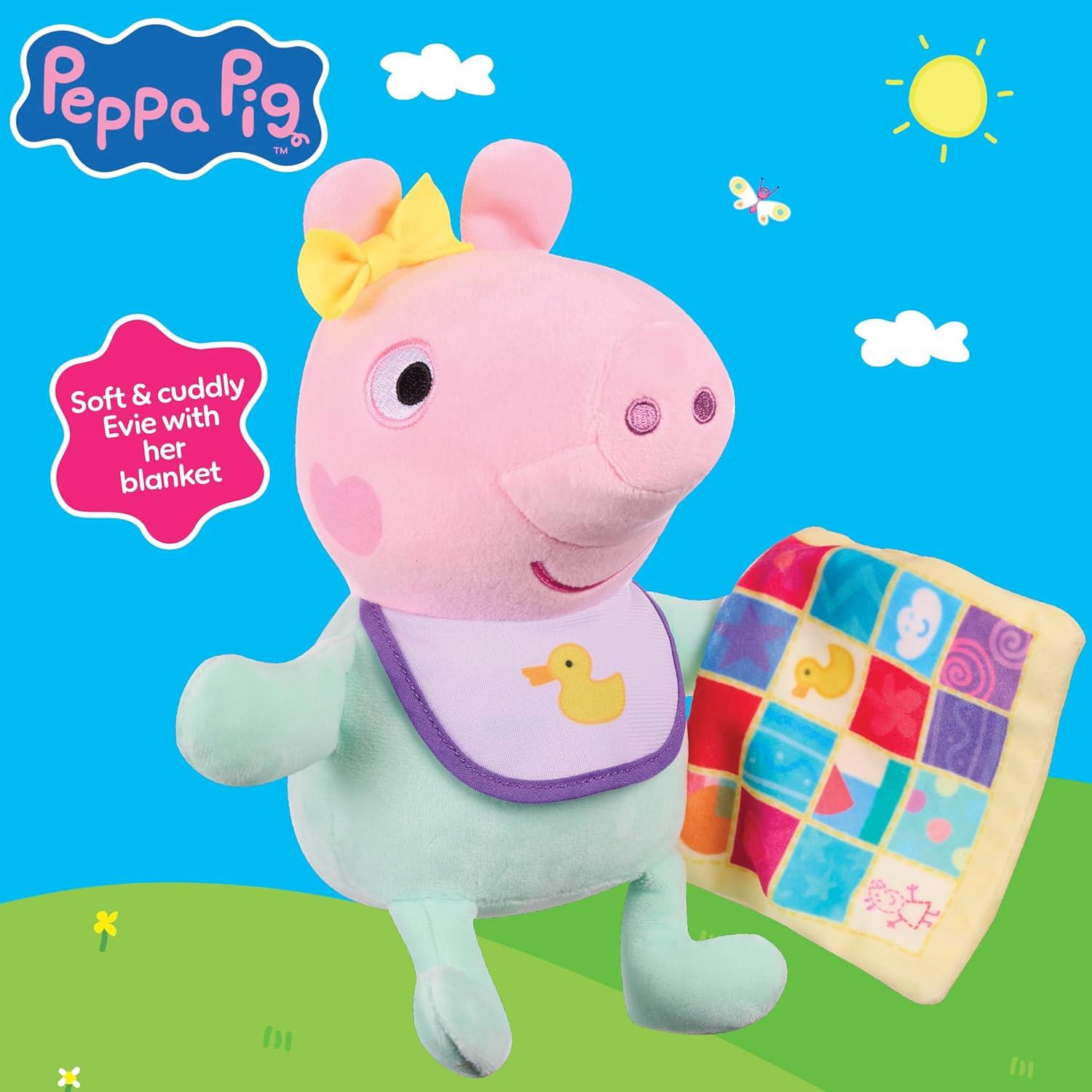 Peppa Pig Baby Evie Plush with Blanket