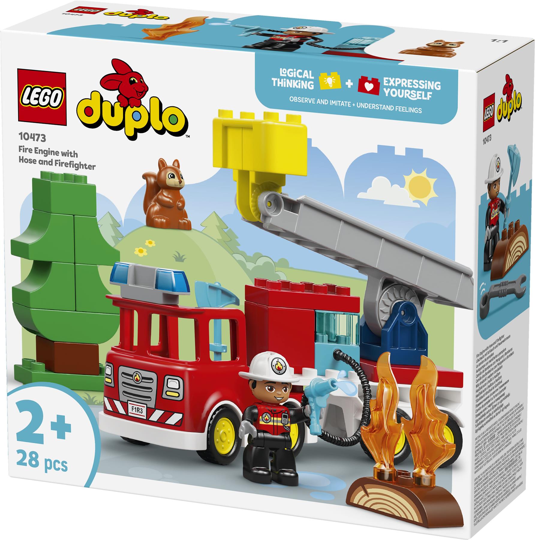LEGO Duplo Fire Truck with Hose and Firefighter 10473