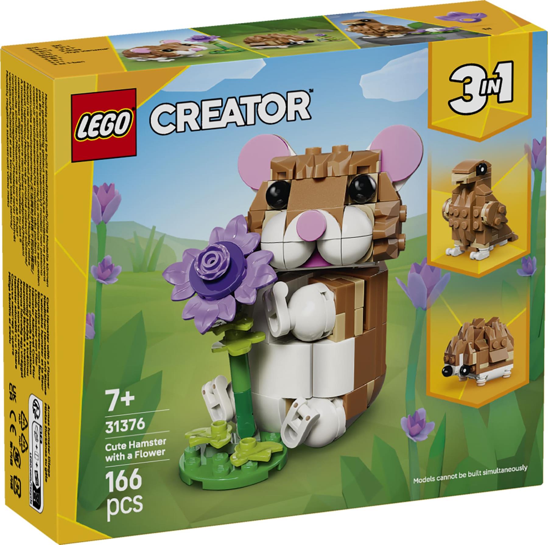 LEGO Creator 3in1 Cute Hamster with a Flower 31376