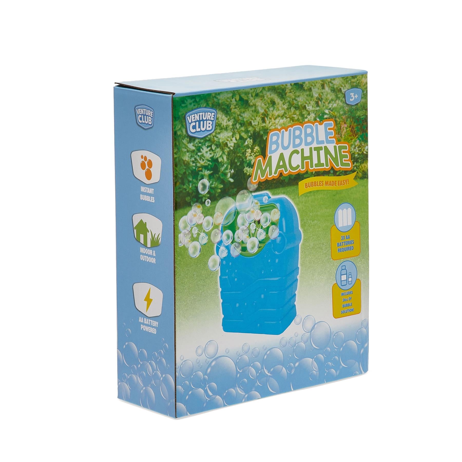 Venture Club Bubble Machine with 32OZ Bubbles - Blue