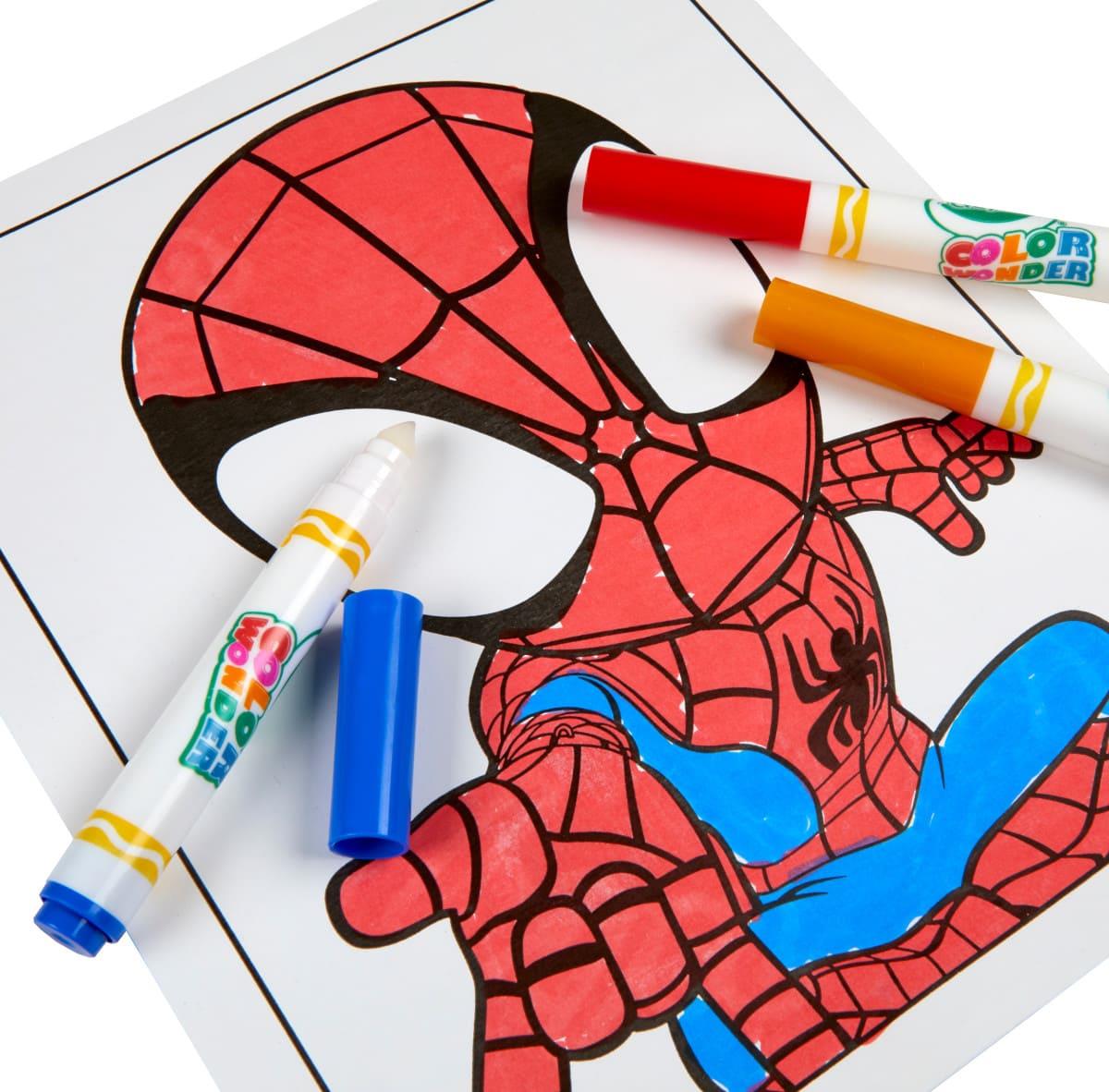 Crayola Colour Wonder - Marvel Spidey and His Amazing Friends Mess-Free Colouring Book