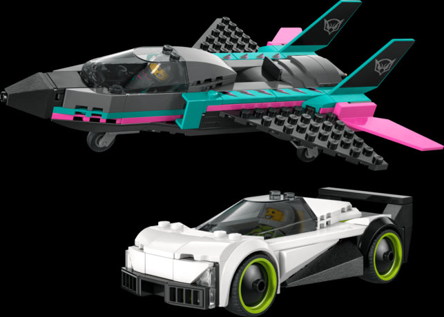 LEGO City Jet vs Car Toy Vehicle Model Kit 60489