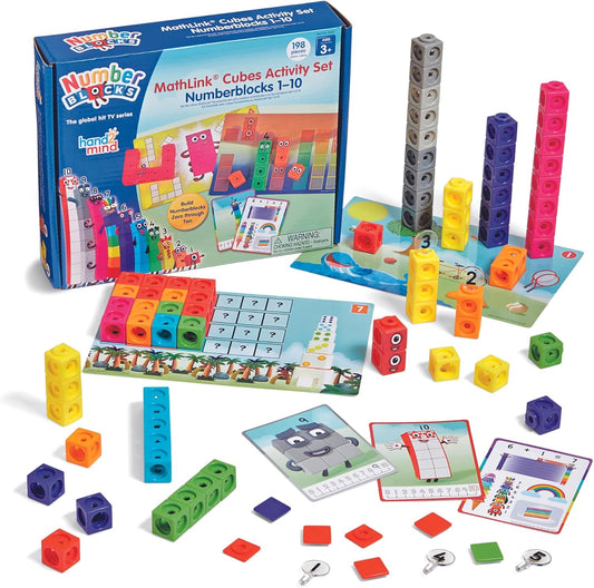 Learning Resources Mathlink Cubes 1-10 Number Blocks Activity Set