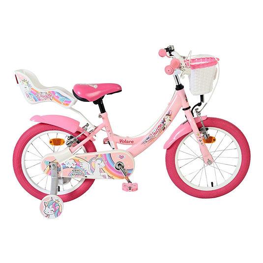 Volare Unicorn 16-Inch Bike - Pink