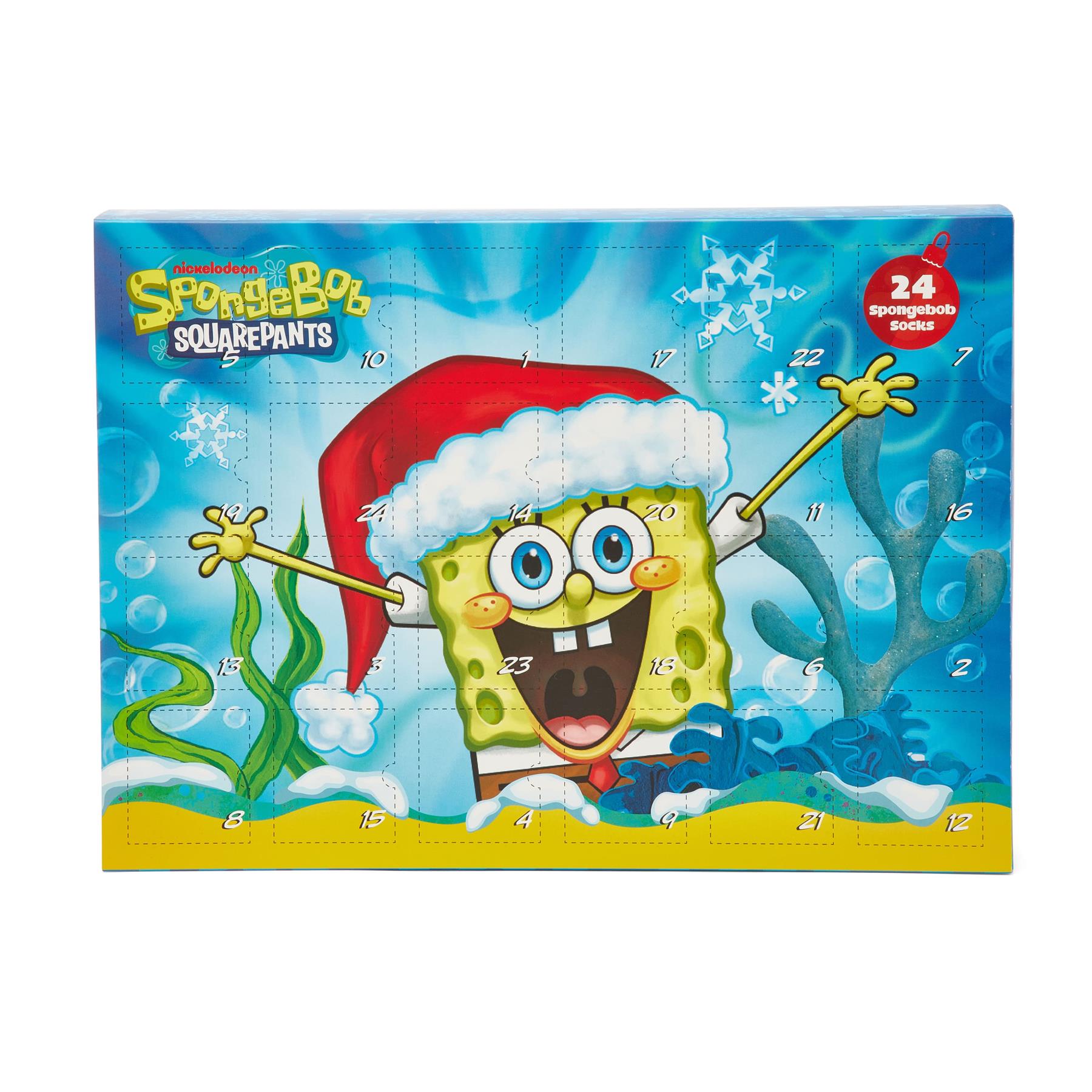 Spongebob 24-Day Sock Advent Calendar - 12 pairs