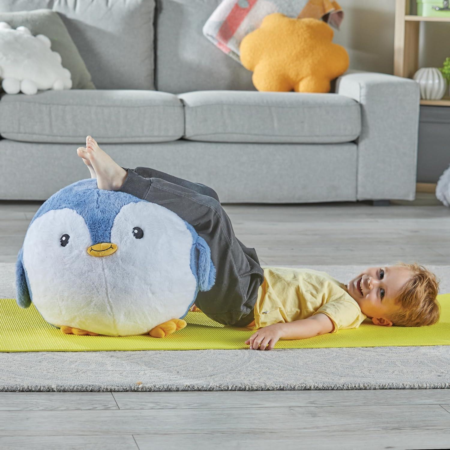 Yoga Ball Buddy with BubblePlush - Penguin