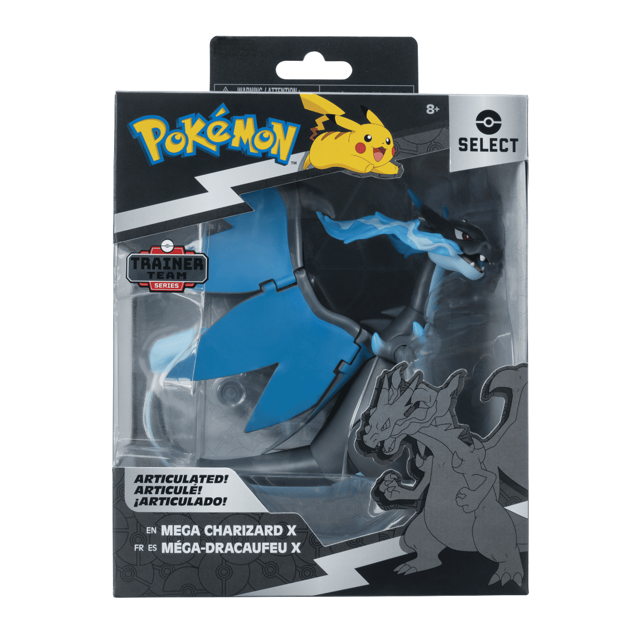 Pokémon Select Mega Charizard X - 6-Inch Super-Articulated Figure with 15 Plus Points of Articulation