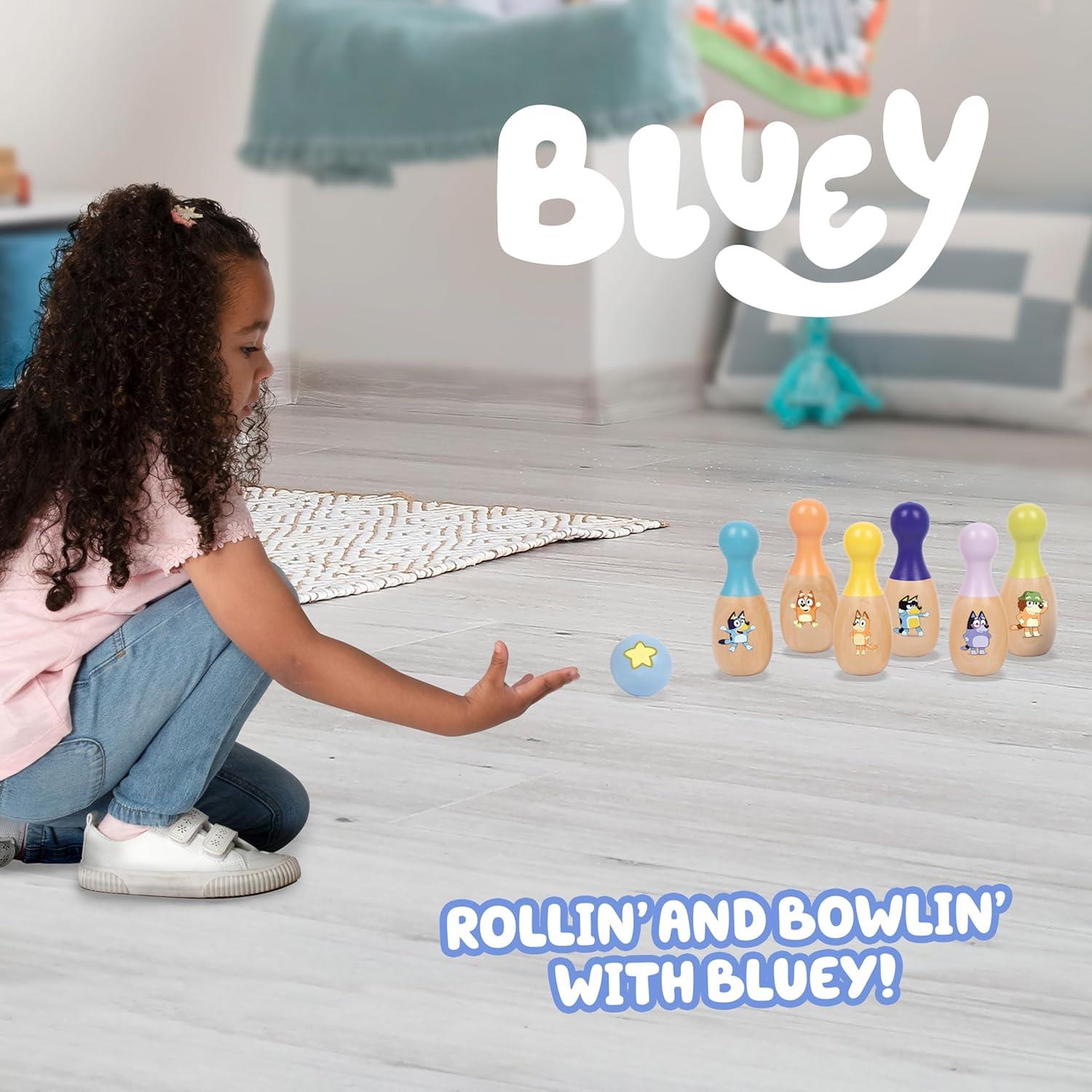 Bluey Wooden Skittles