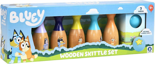 Bluey Wooden Skittles