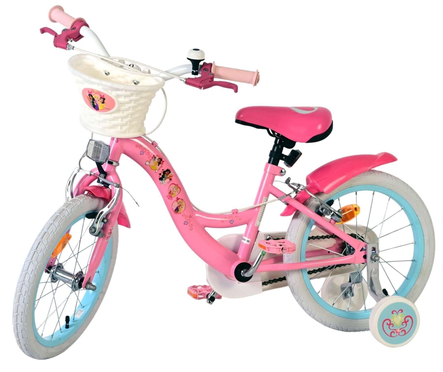 Disney Princess Children's 14 inch Two Hand Brake Bike - Pink