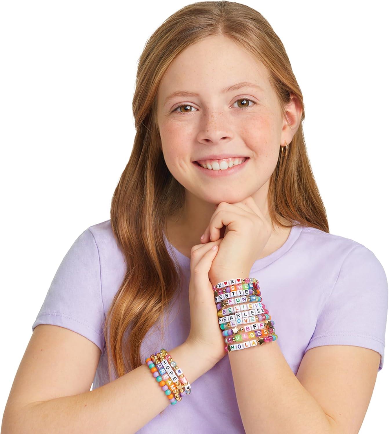 Make It Real Say Yes! Alphabet Bead Bracelet Set