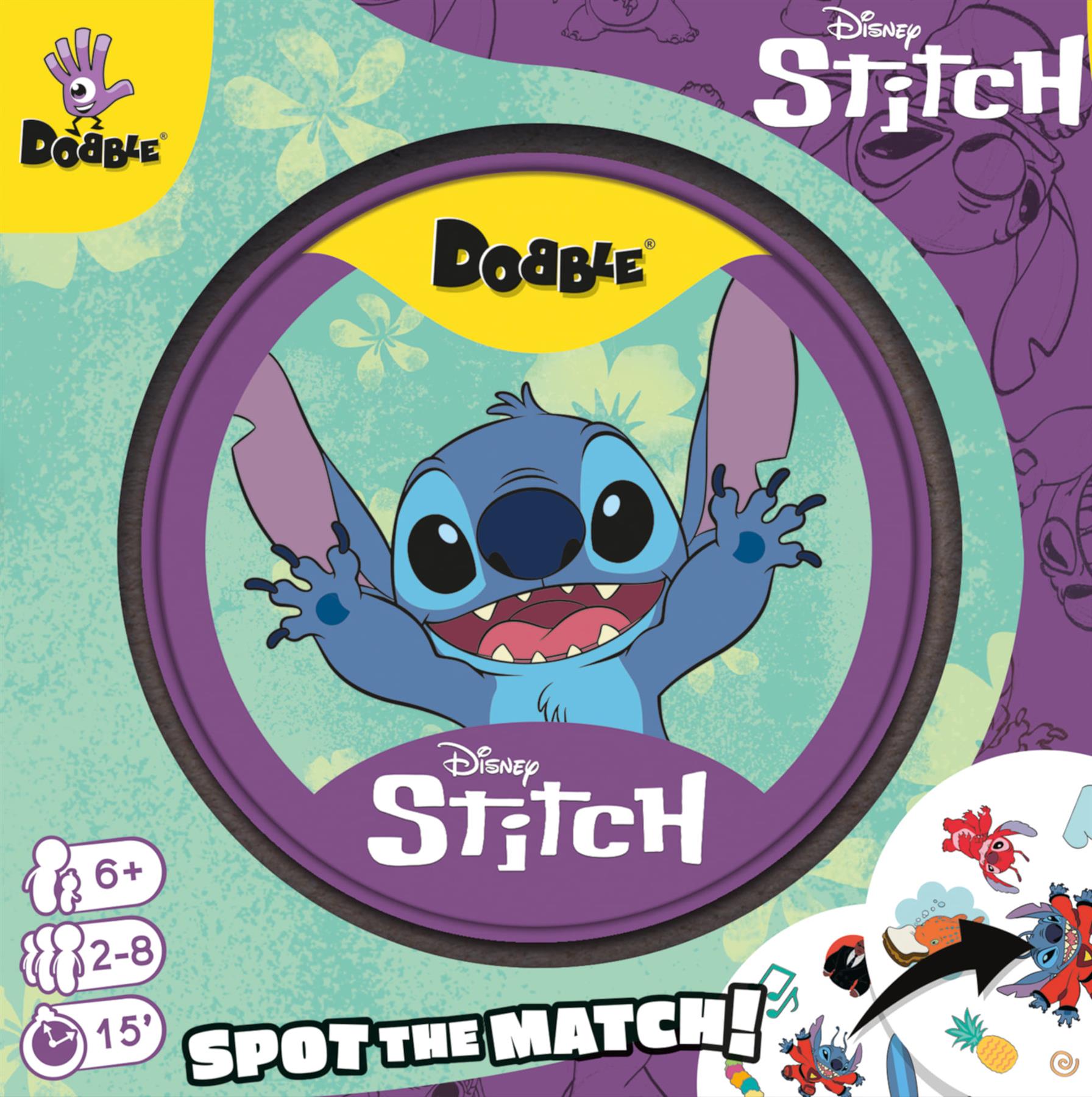 Disney Stitch Dobble Spot The Match Card Game