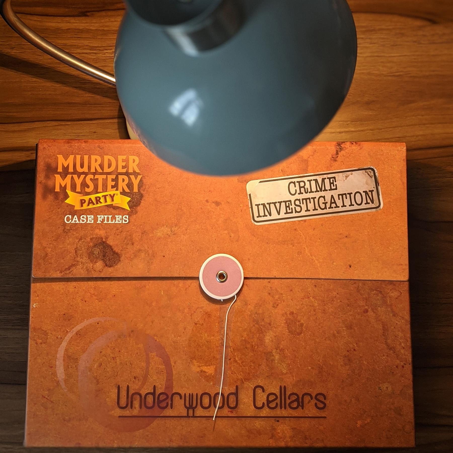 Murder Mystery Party Case Files - Underwood Cellars