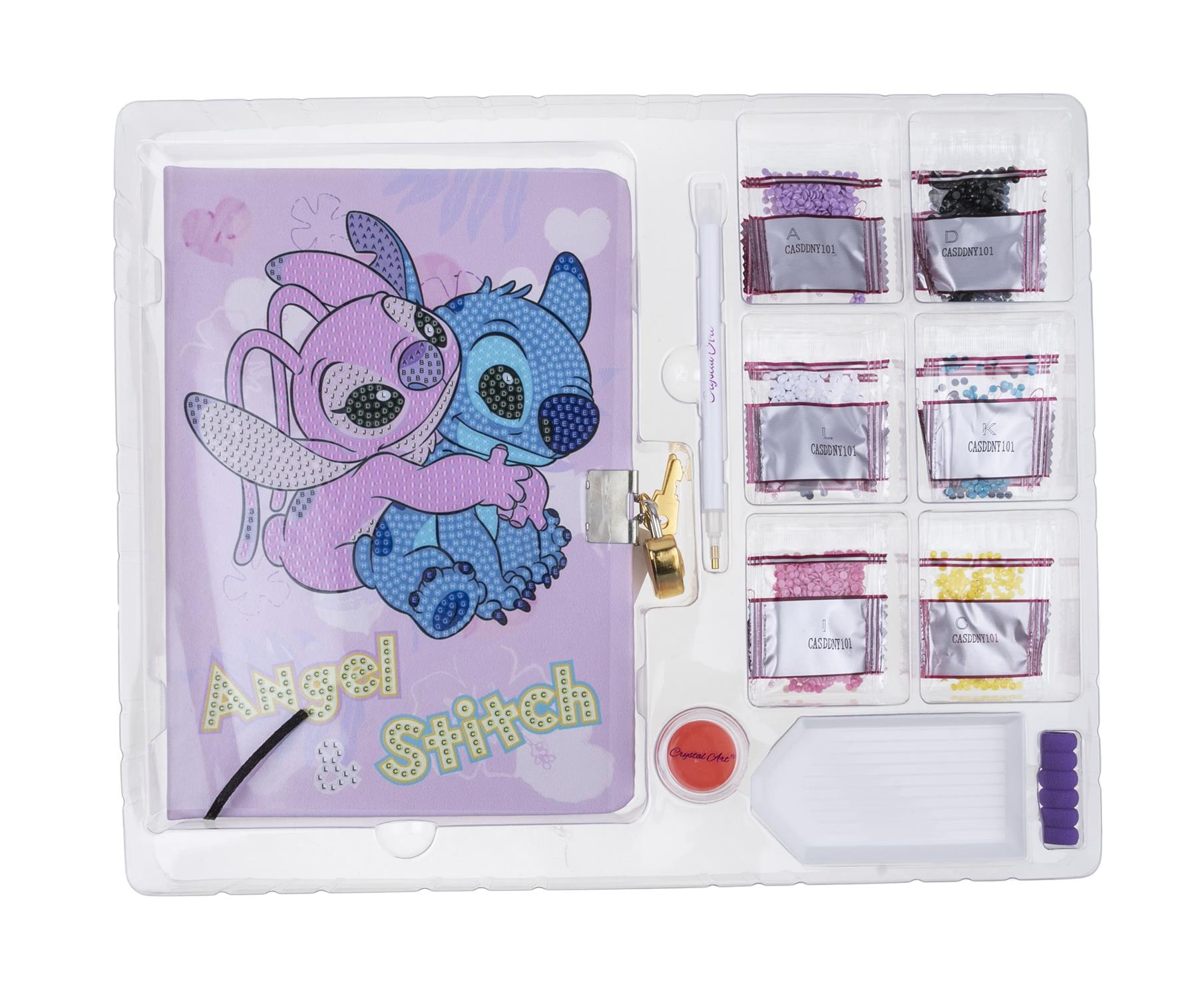 Disney Stitch & Angel Crystal Art Secret Diary