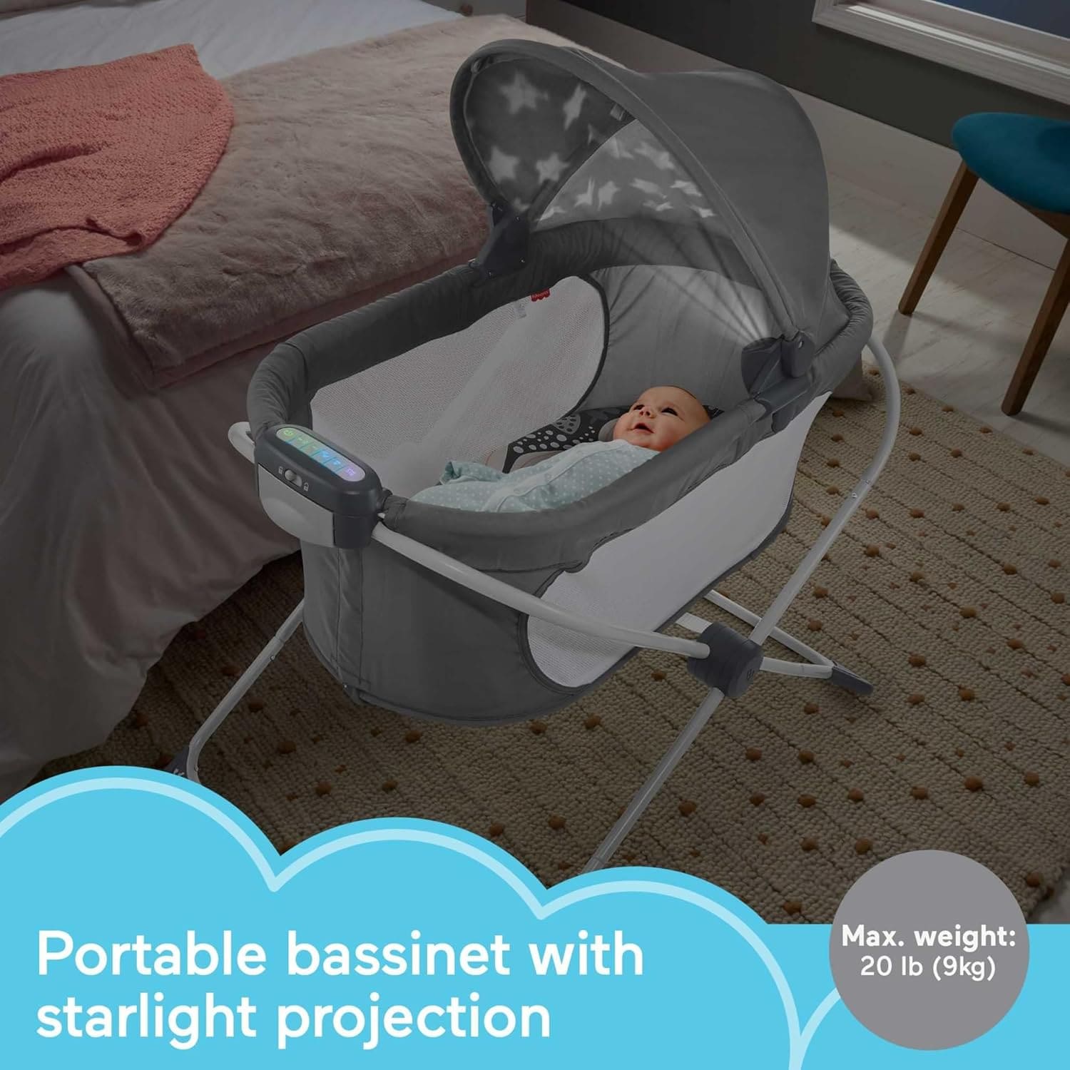 Fisher-Price Soothing View Projection Bassinet