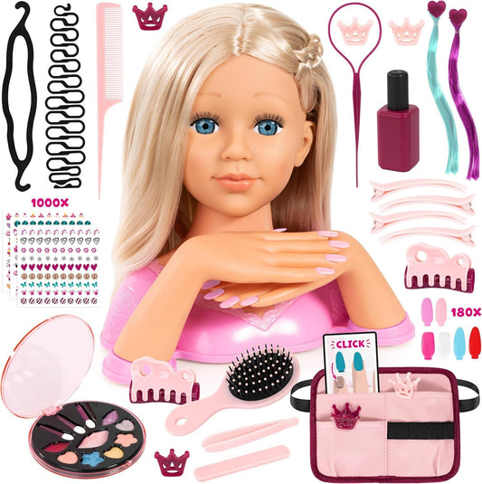 Bayer Design Charlene Magic Nails Hairdressing & Makeup Head