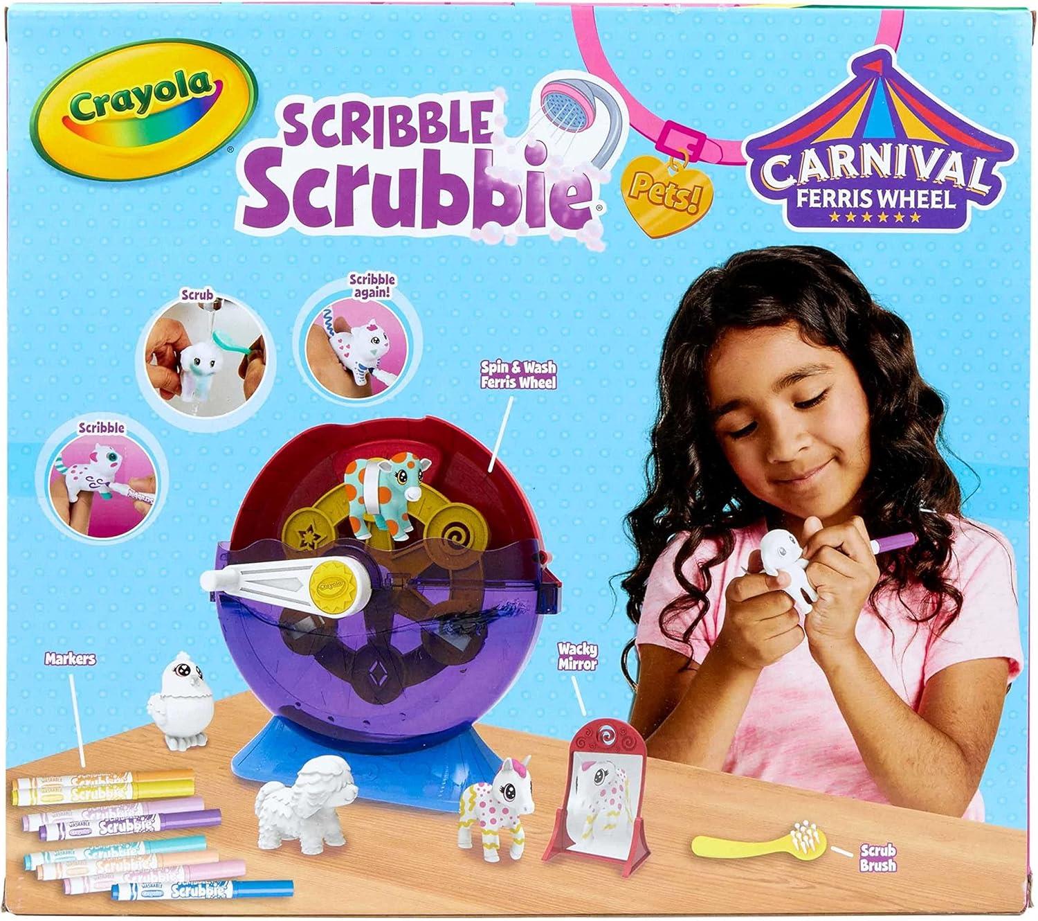 Scribble Scrubbie Pets Spin and Wash Carnival Playset