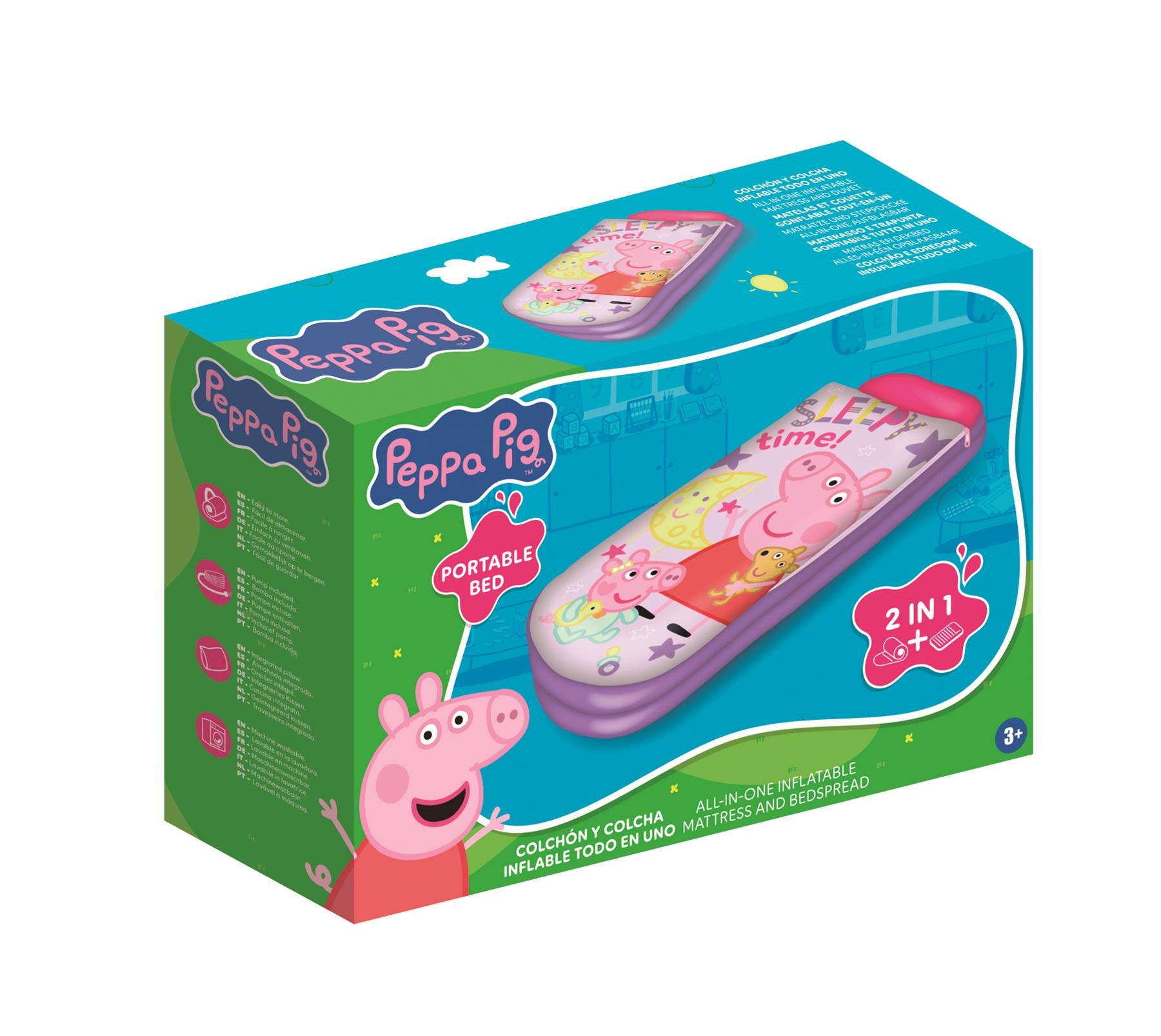 Peppa Pig All in 1 Inflatable Portable Bed