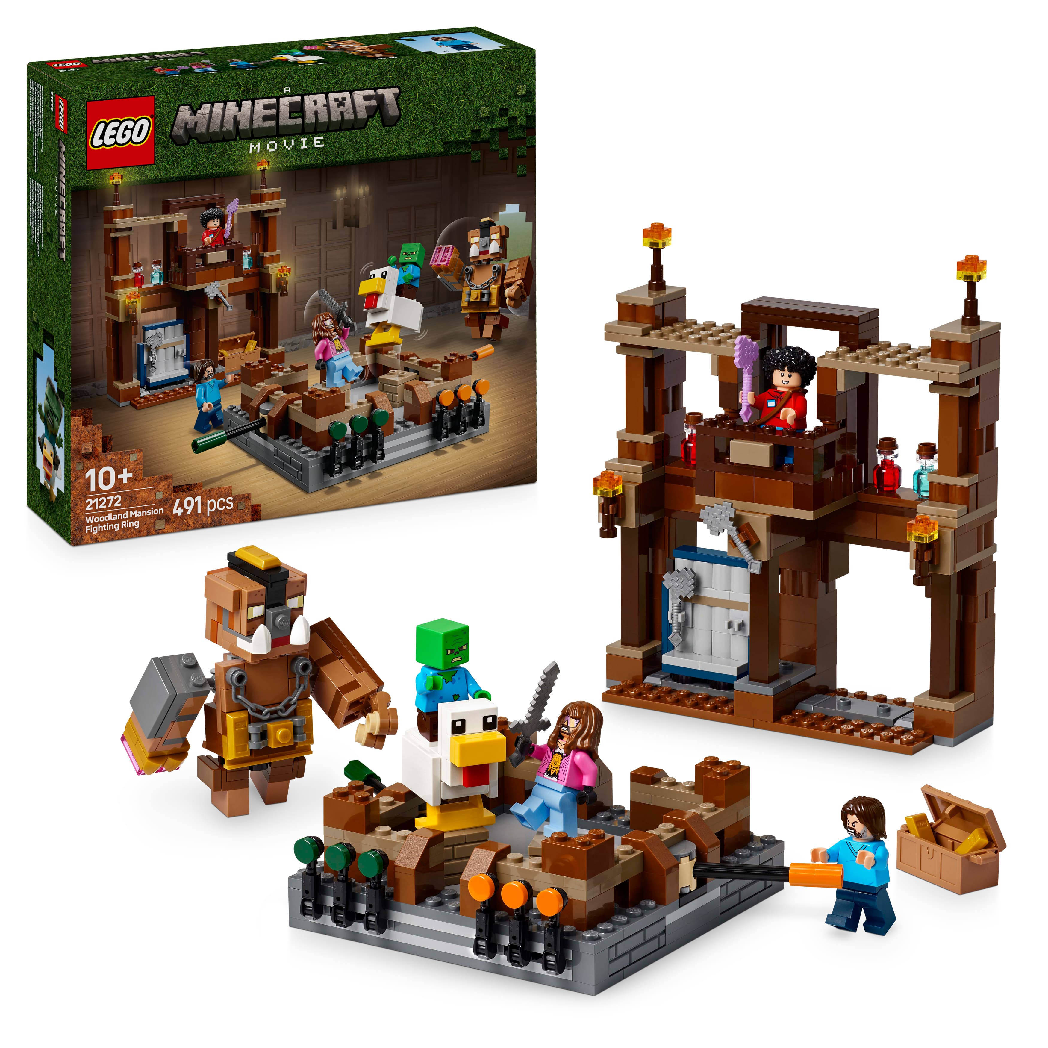 LEGO Minecraft Woodland Mansion Fighting Ring Toy Set 21272