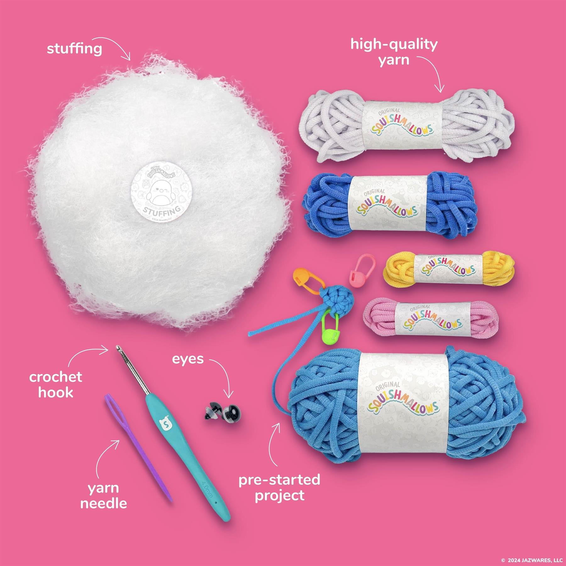 Original Squishmallows  - Bebe the Bluebird Crochet Kit
