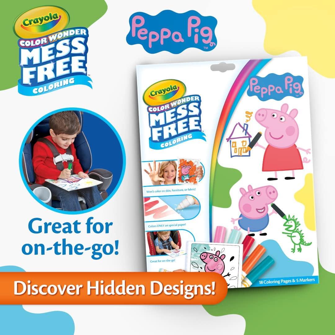 Crayola Colour Wonder Peppa Pig Colouring Mess-Free Book