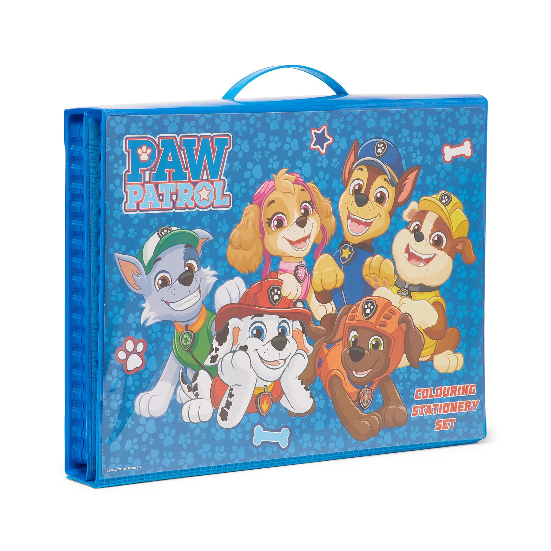 PAW Patrol 162 Piece Childrens Easel Set with Whiteboard, Chalkboard & Accessories