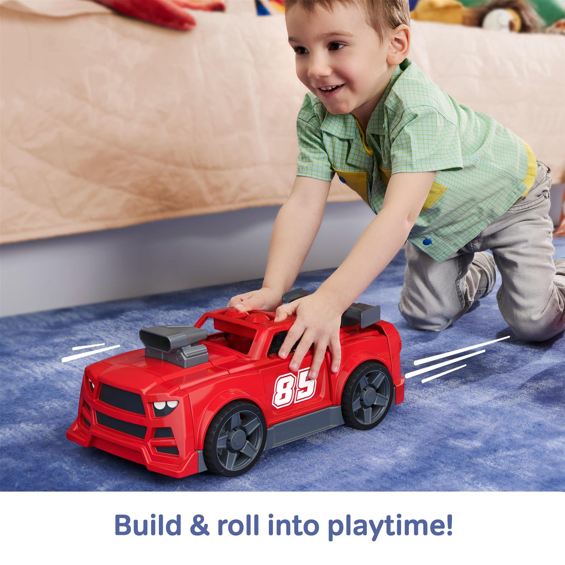MEGA Bloks Build & Go Race Car Block Toy