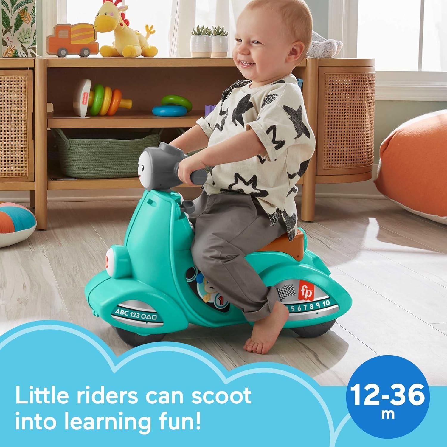 Fisher-Price Toddler Ride-On Toy Scooter