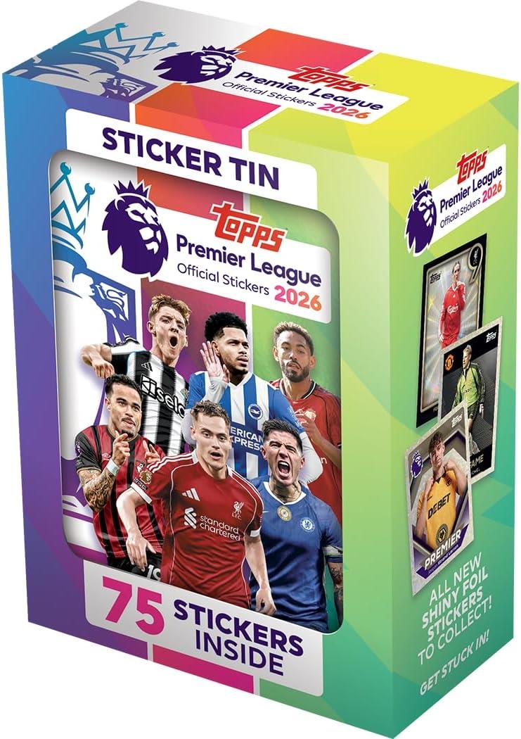 Topps Premier League 2026 Sticker Tin