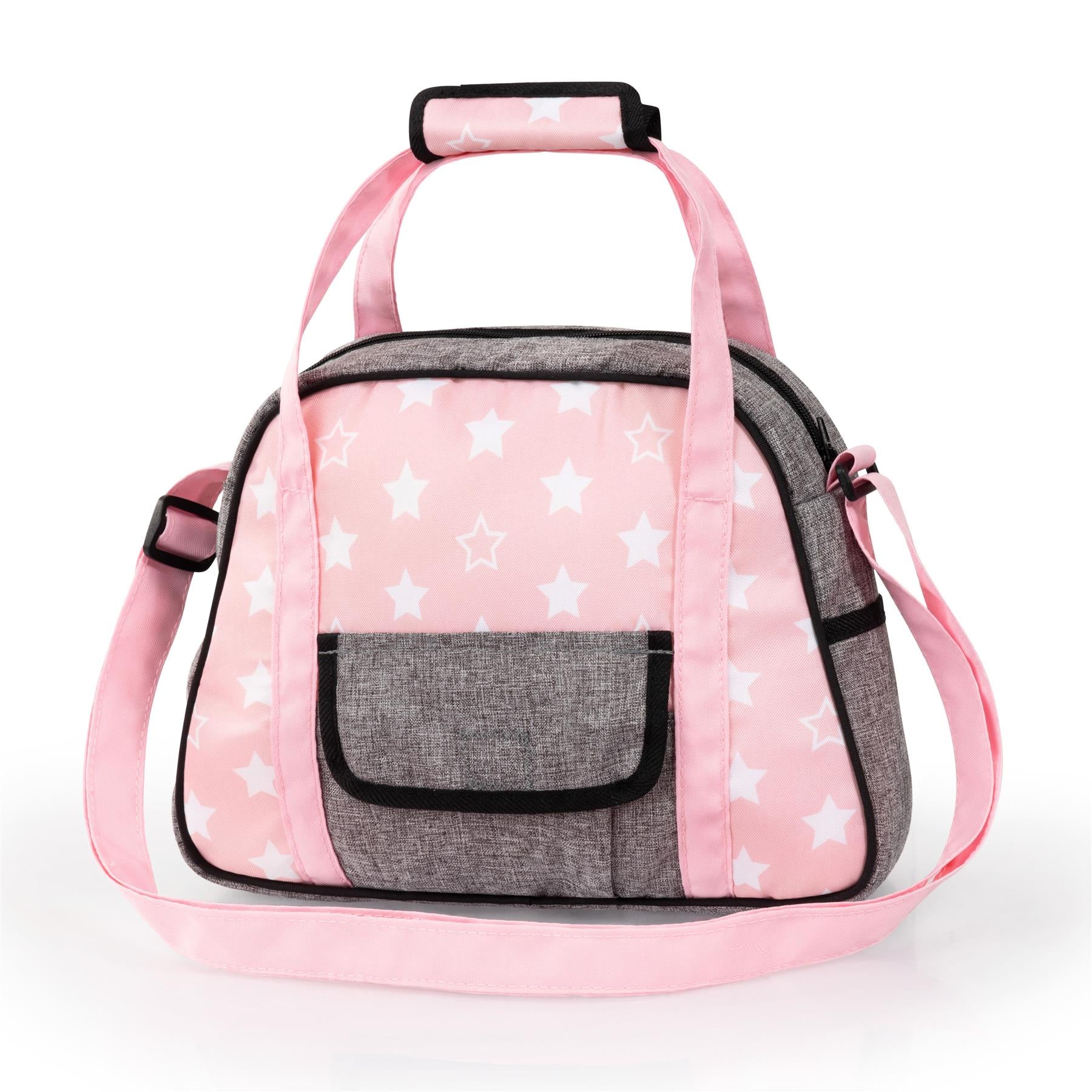 Bayer Doll Nursery Bag Set Pink with Stars