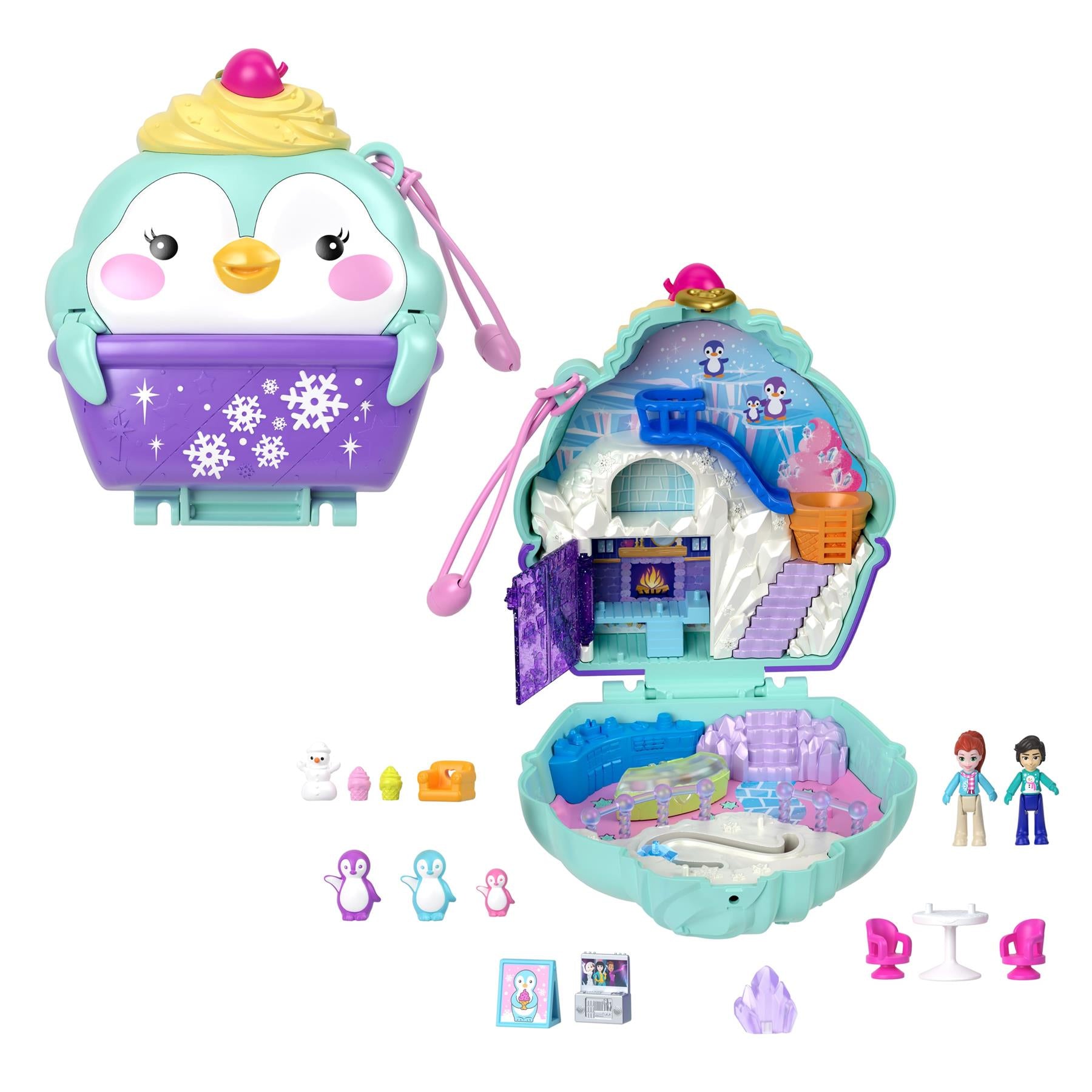 Polly Pocket Snow Penguin Compact