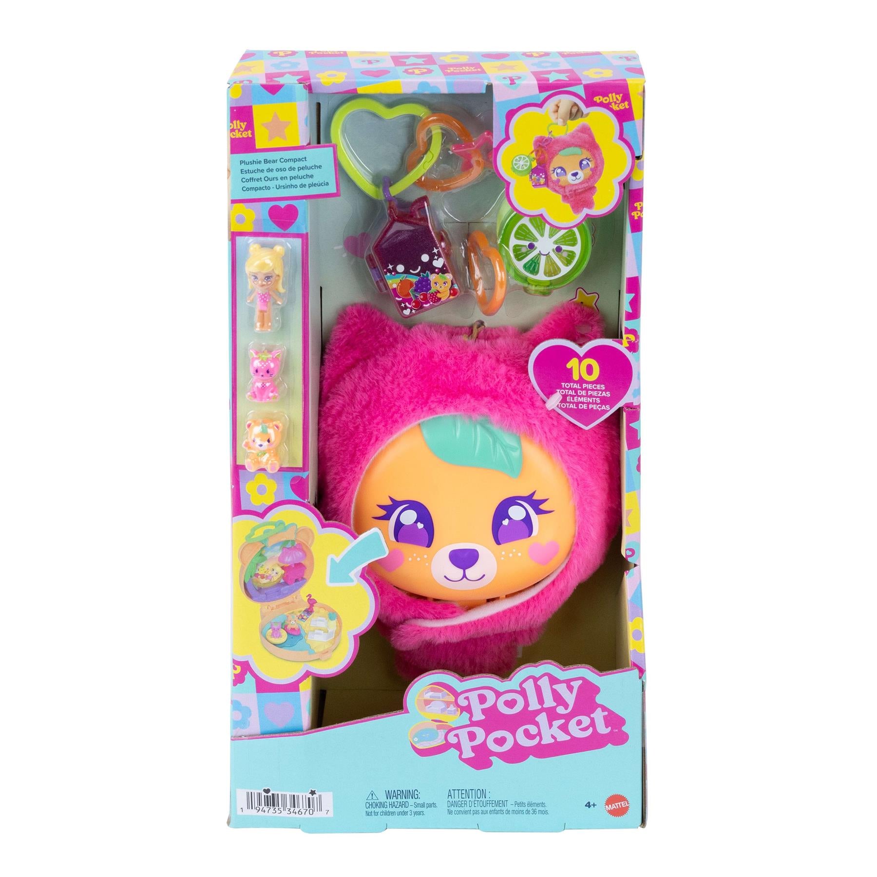 Polly Pocket Plushie Bear Compact