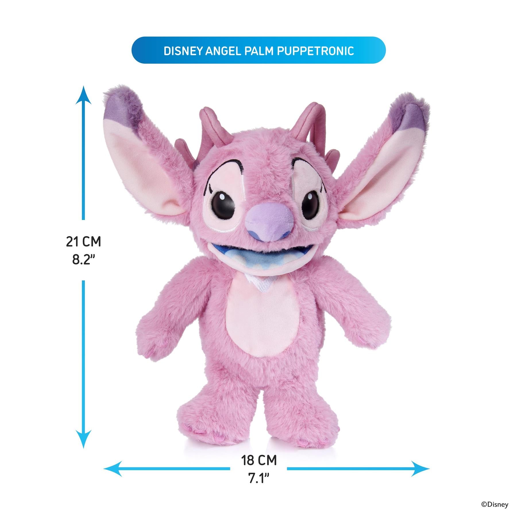 Disney Stitch Angel Palm Puppetronic Plush