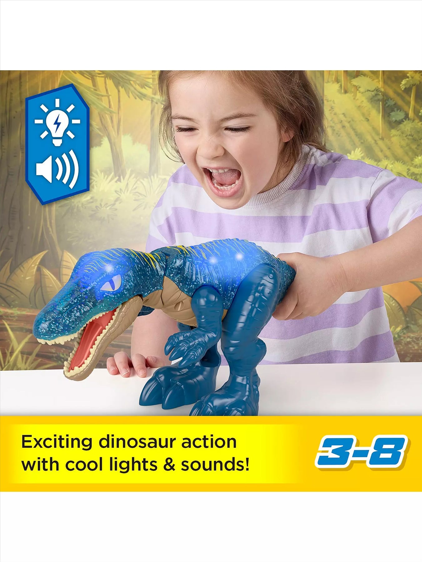 Fisher Price Imaginext Jurassic World Growl & Glow Baryonyx